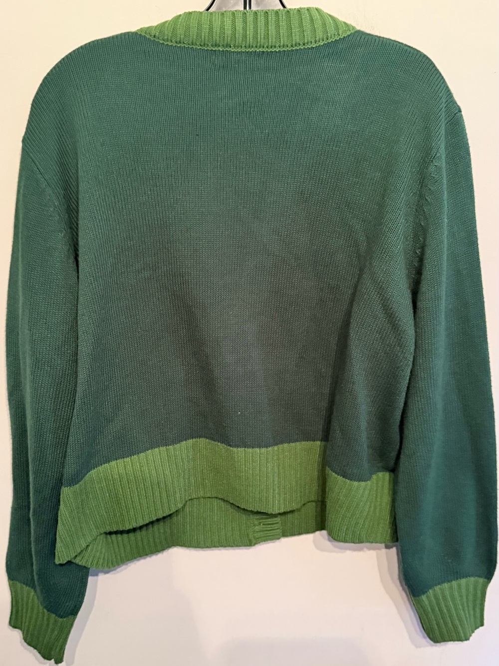Smak Parlour Green & Pink Flower Pocket Cardigan Size 2X/4X Cottagecore BOHO - Picture 2 of 4